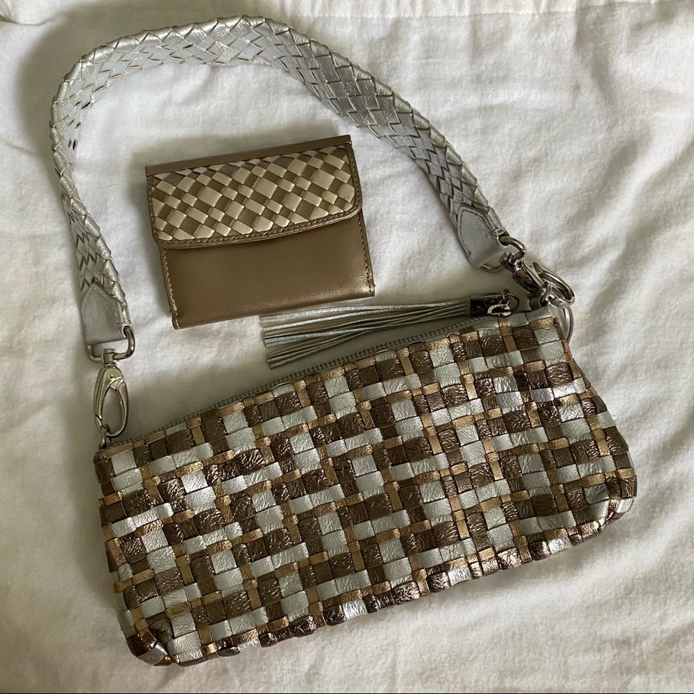 Elliott Lucca woven shoulder purse